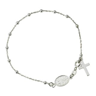 Vòng tay bùa hộ mệnh tôn giáo bằng bạc Sterling